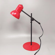 Load image into Gallery viewer, 1970s Stunning Red Table Lamp by Veneta Lumi. Made in Italy Madinteriorart by Maden