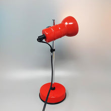 Load image into Gallery viewer, 1970s Stunning Red Table Lamp by Veneta Lumi. Made in Italy Madinteriorart by Maden