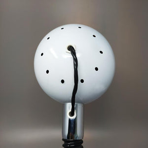1970s Stunning Space Age White Eyeball Table Lamp by Reggiani. Made in Italy Madinteriorart by Maden