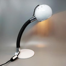 Load image into Gallery viewer, 1970s Stunning Space Age White Eyeball Table Lamp by Reggiani. Made in Italy Madinteriorart by Maden