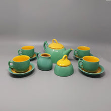 Load image into Gallery viewer, 1980s Gorgeous Green and Yellow Tea Set/Coffee Set in Ceramic by Naj Oleari. Made in Italy Madinteriorartshop by Maden