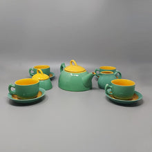 Load image into Gallery viewer, 1980s Gorgeous Green and Yellow Tea Set/Coffee Set in Ceramic by Naj Oleari. Made in Italy Madinteriorartshop by Maden