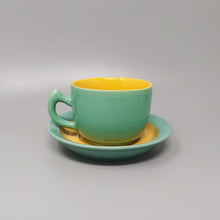 Load image into Gallery viewer, 1980s Gorgeous Green and Yellow Tea Set/Coffee Set in Ceramic by Naj Oleari. Made in Italy Madinteriorartshop by Maden