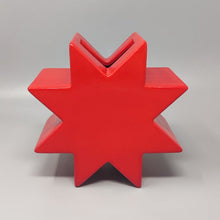 Load image into Gallery viewer, 1980s Gorgeous Red Vase "Hsing" by Ettore Sottsass. Made in Italy Madinteriorart by Maden