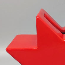 Load image into Gallery viewer, 1980s Gorgeous Red Vase "Hsing" by Ettore Sottsass. Made in Italy Madinteriorart by Maden