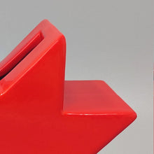 Load image into Gallery viewer, 1980s Gorgeous Red Vase "Hsing" by Ettore Sottsass. Made in Italy Madinteriorart by Maden