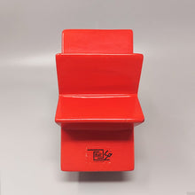 Load image into Gallery viewer, 1980s Gorgeous Red Vase "Hsing" by Ettore Sottsass. Made in Italy Madinteriorart by Maden