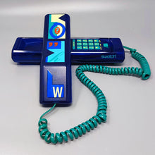 Load image into Gallery viewer, 1980s Gorgeous Swatch Twin Phone &quot;Deluxe&quot;. Memphis Style Madinteriorartshop by Maden
