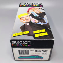 Load image into Gallery viewer, 1980s Gorgeous Swatch Twin Phone "Puzzle" With The Original Box. Memphis Style Madinteriorartshop by Maden