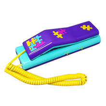 Load image into Gallery viewer, 1980s Gorgeous Swatch Twin Phone "Puzzle" With The Original Box. Memphis Style Madinteriorartshop by Maden