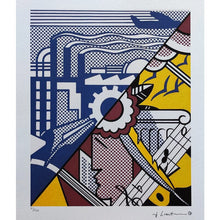 Load image into Gallery viewer, 1980s Original Stunning Roy Lichtenstein &quot;Industry And The Arts (II)&quot; Limited Edition Lithograph Madinteriorart by Maden
