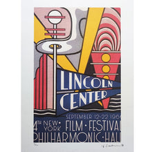 Load image into Gallery viewer, 1980s Original Stunning Roy Lichtenstein "Lincoln Center" Limited Edition Lithograph Madinteriorart by Maden