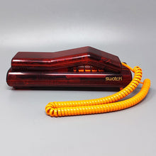 Load image into Gallery viewer, 1990s Gorgeous Swatch Twin Phone "Deluxe" With The Original Box. Memphis Style Madinteriorartshop by Maden