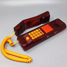 Load image into Gallery viewer, 1990s Gorgeous Swatch Twin Phone "Deluxe" With The Original Box. Memphis Style Madinteriorartshop by Maden