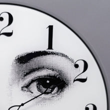 Load image into Gallery viewer, 1990s Wall Clock in Glass by Fornasetti. Made in Italy Madinteriorart by Maden