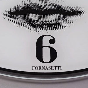 1990s Wall Clock in Glass by Fornasetti. Made in Italy Madinteriorart by Maden