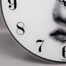 Load image into Gallery viewer, 1990s Wall Clock in Glass by Fornasetti. Made in Italy Madinteriorart by Maden