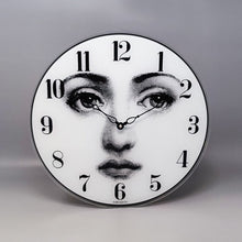 Load image into Gallery viewer, 1990s Wall Clock in Glass by Fornasetti. Made in Italy Madinteriorart by Maden
