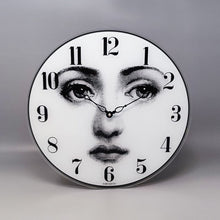 Load image into Gallery viewer, 1990s Wall Clock in Glass by Fornasetti. Made in Italy Madinteriorart by Maden