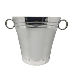 1930s Gorgeous Art Deco Champagne or Ice Bucket by Udner in Silver Plated. Made in France Madinteriorart by Maden