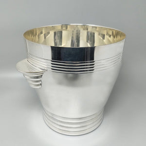 1930s Gorgeous Art Deco Ice Bucket by Vuillermet in Silver Plated. Made in France Madinteriorart by Maden