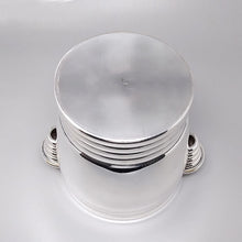 Load image into Gallery viewer, 1930s Gorgeous Art Deco Ice Bucket by Vuillermet in Silver Plated. Made in France Madinteriorart by Maden
