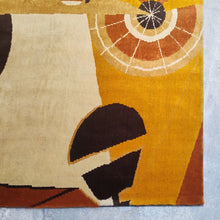 Load image into Gallery viewer, 1950s Constructivist Mechanical Futuristic Rug/Tapestry. Made in France Madinteriorart by Maden
