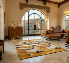 Load image into Gallery viewer, 1950s Extremely Rare Pair of French Constructivist Pure Wool Rugs / Tapestries Madinteriorart by Maden
