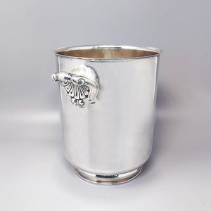 1950s Gorgeous Ice Bucket by Christofle in Silver Plated. Made in France Madinteriorart by Maden