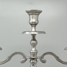 Load image into Gallery viewer, 1950s Stunning Candelabra for Three Candles in Stainless Steel. Handmade. Made in Italy Madinteriorart by Maden
