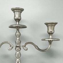 Load image into Gallery viewer, 1950s Stunning Candelabra for Three Candles in Stainless Steel. Handmade. Made in Italy Madinteriorart by Maden
