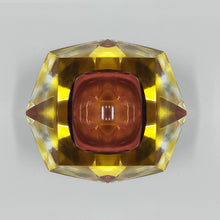 Load image into Gallery viewer, 1960s Gorgeous Amber and Yellow Ashtray or Catchall by Flavio Poli for Seguso. Made in Italy
