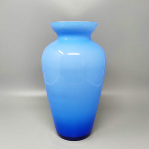 1960s Astonishing Blue Jackated Vase in Murano Glass. Made in Italy Madinteriorart by Maden