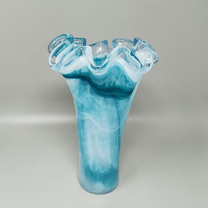 1960s Astonishing Blue Vase By Ca Dei Vetrai. Made in Italy Madinteriorart by Maden