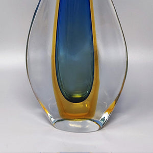 1960s Astonishing Blue Vase By Flavio Poli for Seguso. Made in Italy Madinteriorart by Maden