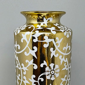 1960s Astonishing Gold Vase in Sesto Fiorentino Ceramic. Made In Italy Madinteriorartshop by Maden