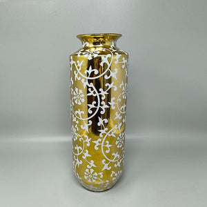 1960s Astonishing Gold Vase in Sesto Fiorentino Ceramic. Made In Italy Madinteriorartshop by Maden