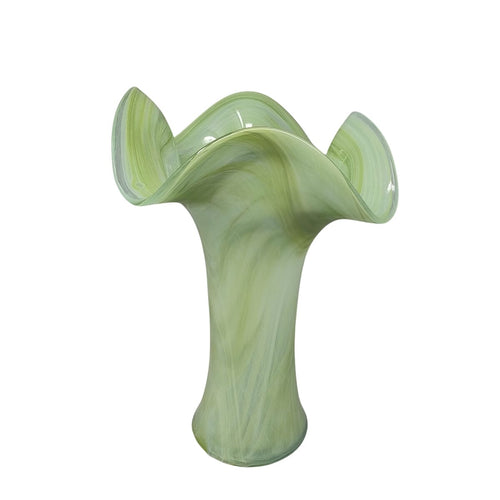1960s Astonishing Green Vase By Ca Dei Vetrai. Made in Italy Madinteriorart by Maden