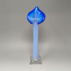 1960s Astonishing Jack in the Pulpit "Calla Lily" vase in Murano glass Madinteriorart by Maden