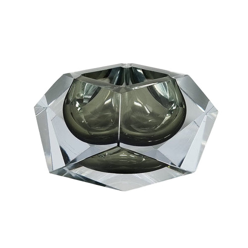 1960s Astonishing Large Grey Ashtray or Catch-All By Flavio Poli for Seguso Madinteriorart by Maden