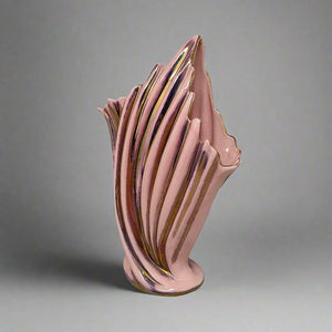 1960s Astonishing Pink and Gold Vase by SICAS Limited Edition. Made In Italy Madinteriorartshop by Maden