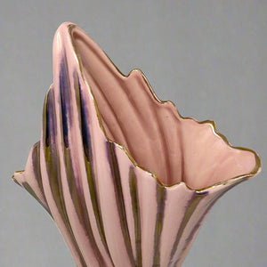 1960s Astonishing Pink and Gold Vase by SICAS Limited Edition. Made In Italy Madinteriorartshop by Maden