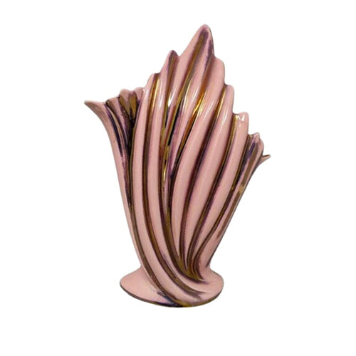 1960s Astonishing Pink and Gold Vase by SICAS Limited Edition. Made In Italy Madinteriorartshop by Maden