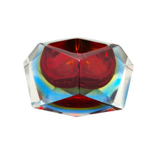 Load image into Gallery viewer, 1960s Astonishing Red and Blue Ashtray or Catchall By Flavio Poli for Seguso. Made in Italy Madinteriorart by Maden
