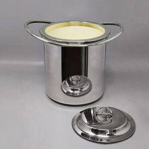 1960s Astonishing Silver Plated Ice Bucket by Sheratonn. Made in Italy. Madinteriorart by Maden