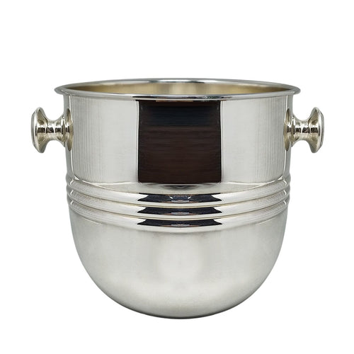 1960s Astonishing Silver Plated Ice Bucket by Sheratonn. Made in Italy. Madinteriorart by Maden