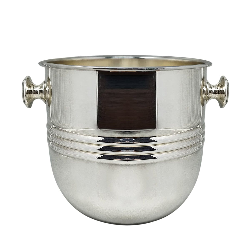 1960s Astonishing Silver Plated Ice Bucket by Sheratonn. Made in Italy. Madinteriorart by Maden