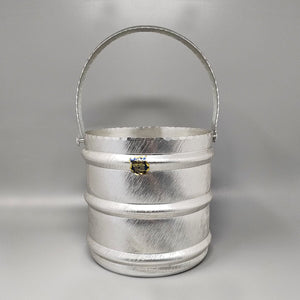 1960s Elegant Champagne Ice Bucket by Arir in Aluminium. Made in Italy Madinteriorart by Maden