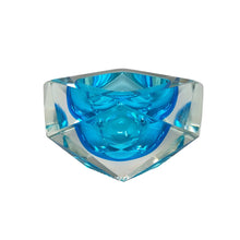 Load image into Gallery viewer, 1960s Gogeous Blue Ashtray or Catchall by Flavio Poli for Seguso. Made in Italy Madinteriorart by Maden
