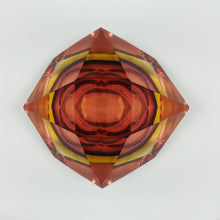Load image into Gallery viewer, 1960s Gorgeous Amber and Yellow Ashtray or Catchall by Flavio Poli for Seguso. Made in Italy Madinteriorart by Maden
